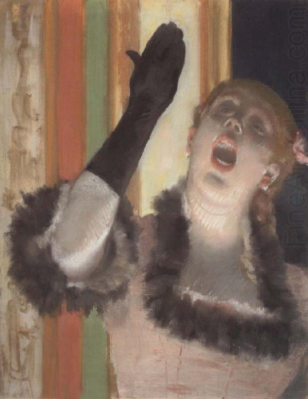 Edgar Degas Singer with a Glove oil painting picture